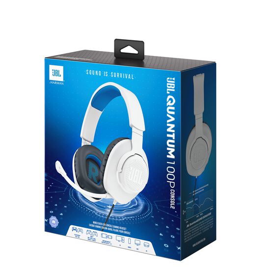 JBL Quantum 100P Console - White - Wired over-ear gaming headset with a detachable mic - Detailshot 15 JBL Quantum 100P Console - White - Wired over-ear gaming headset with a detachable mic - Detailshot 15